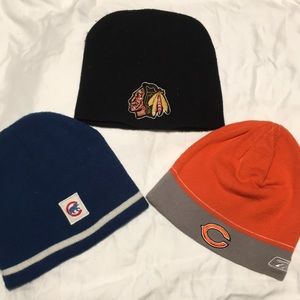 3 Chicago Sports Beanies